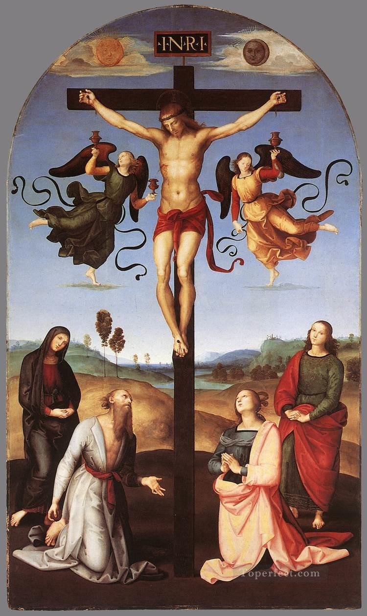 Crucifixion Citta di Castello Altars Meister Raphael Religiosen Christentum Ölgemälde